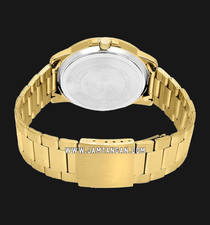 Casio General MTP-VD01G-9EVUDF Men Soft Gold Dial Gold Stainless Steel Band