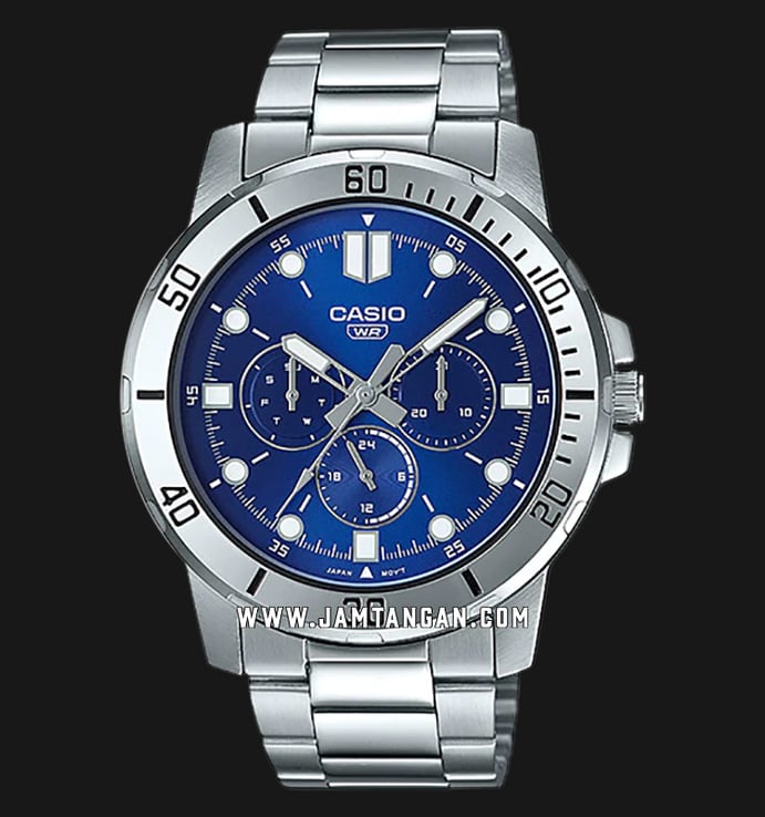 Casio General MTP-VD300D-2EUDF Men Blue Dial Stainless Steel Band