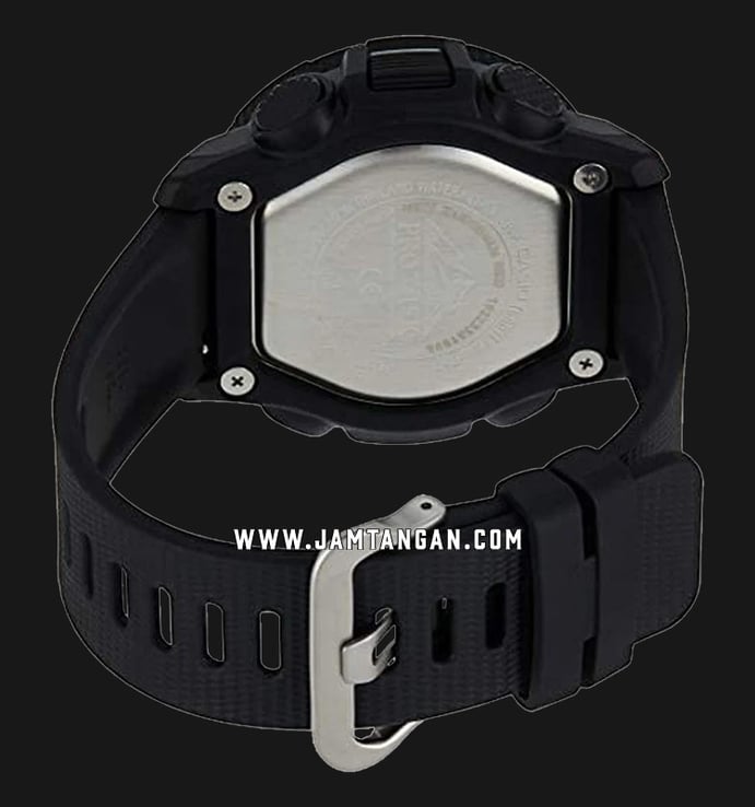 Casio Pro Trek PRT-B50FE-3DR Digital Analog Dial Black Resin Strap
