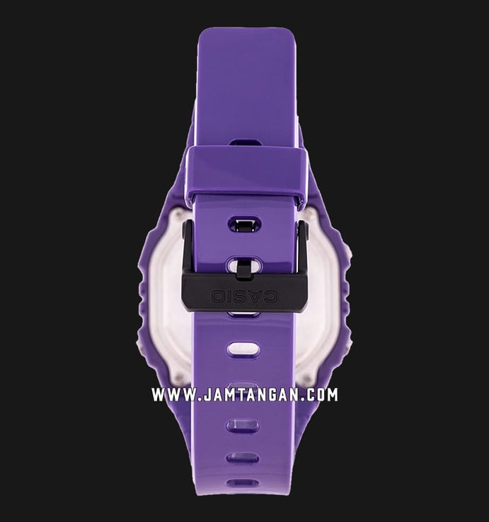 Casio General W-215H-6AVDF Unisex Purple Digital Dial Purple Resin Band