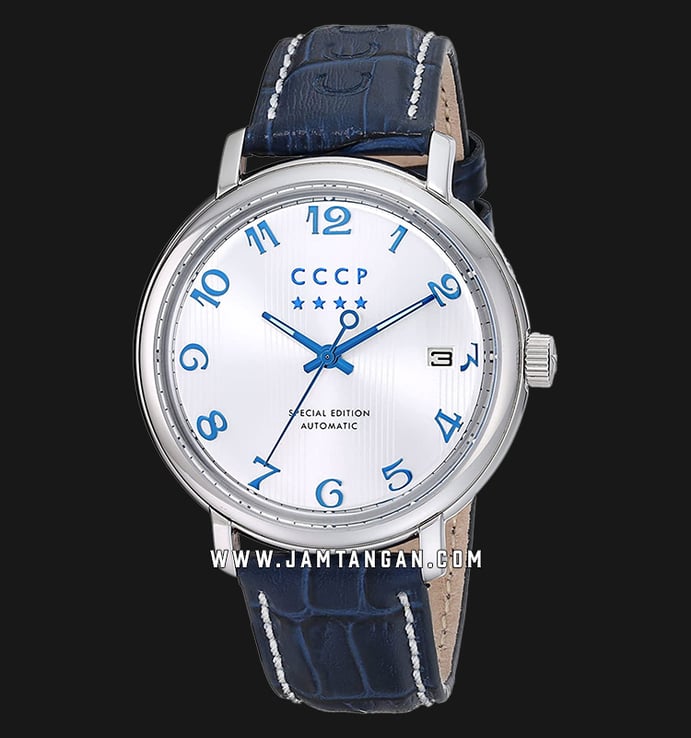 CCCP Heritage CP-7021-04 Automatic White Dial Blue Leather Strap