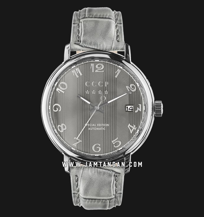 CCCP Heritage CP-7021-09 Automatic Grey Dial Grey Leather Strap