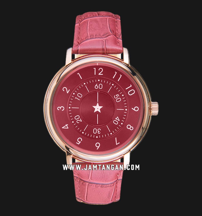 CCCP Aleksandrov CP-7042-05 Automatic Pink Dial Pink Leather Strap