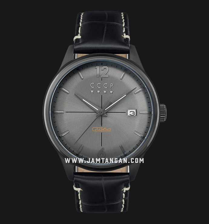 CCCP Gorky CP-7051-06 Automatic Grey Dial Black Leather Strap