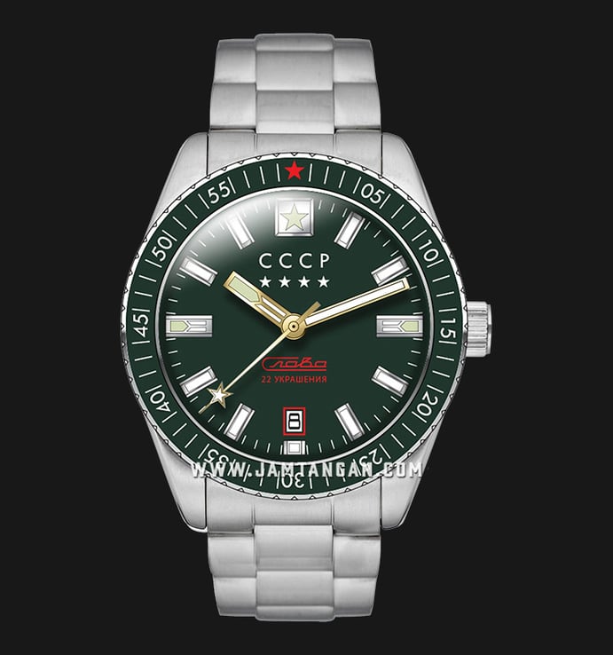 CCCP Kirov CP-7070-66 Automatic Green Dial Stainless Steel Strap