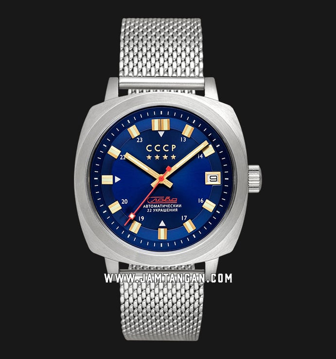 CCCP Tolstoy CP-7075-33 Automatic Blue Dial Mesh Strap