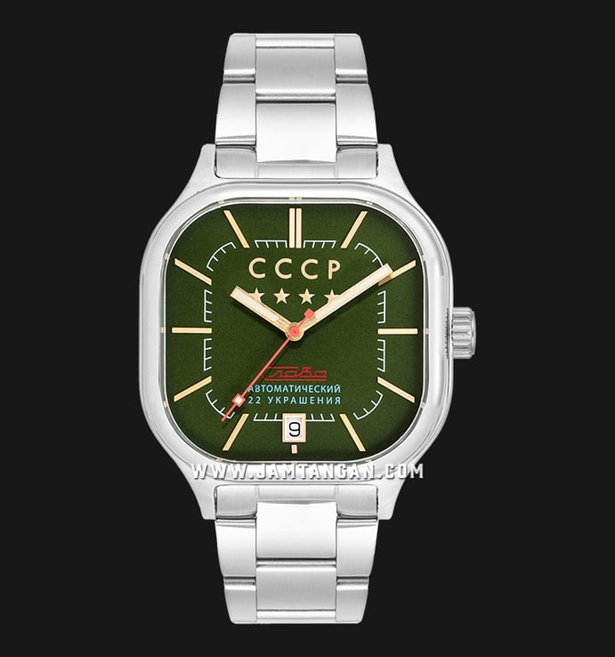 CCCP Tatlin CP-7078-33 Automatic Green Dial Stainless Steel Strap