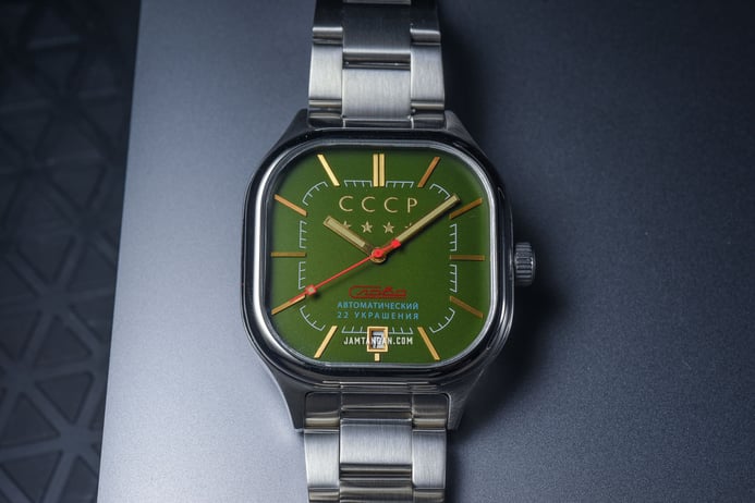 CCCP Tatlin CP-7078-33 Automatic Green Dial Stainless Steel Strap