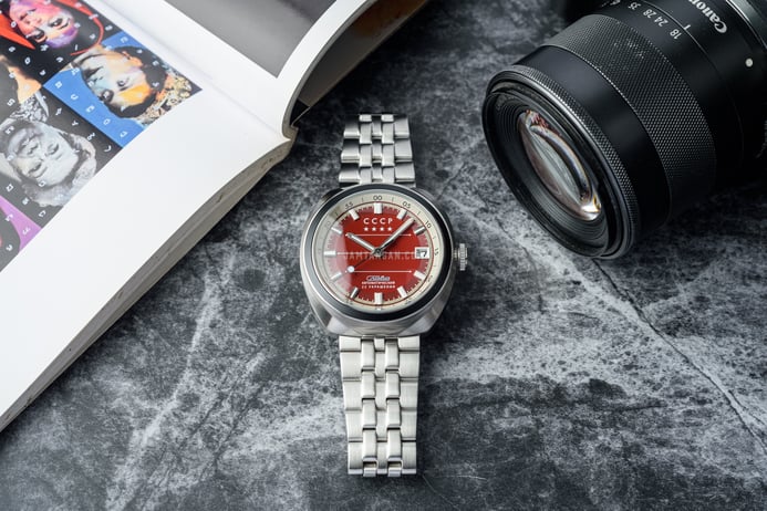 CCCP Heroes Togliatti CP-7090-44 Automatic Red Dial Stainless Steel Strap + Extra Strap