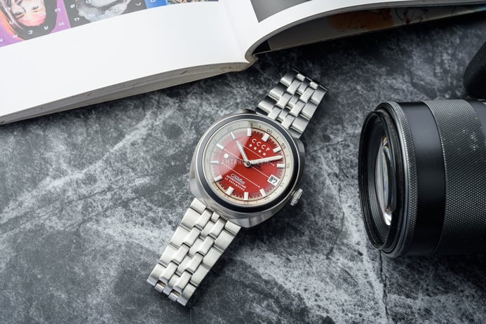 CCCP Heroes Togliatti CP-7090-44 Automatic Red Dial Stainless Steel Strap + Extra Strap