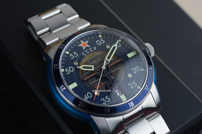 CCCP Mig-21 CP-7101-22 Automatic Men Blue Dial Stainless Steel Strap Limited Edition