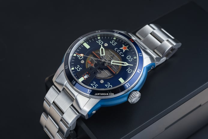 CCCP Mig-21 CP-7101-22 Automatic Men Blue Dial Stainless Steel Strap Limited Edition