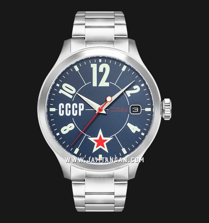 CCCP Lissitzky CP-7104-22 Automatic Men Blue Dial Stainless Steel Strap