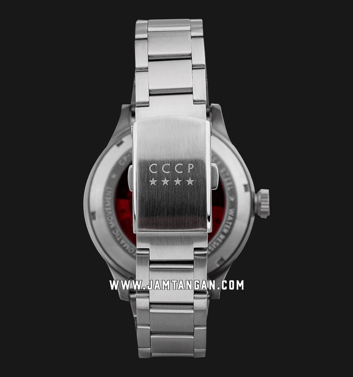 CCCP Lissitzky CP-7104-33 Automatic Men Black Dial Stainless Steel Strap