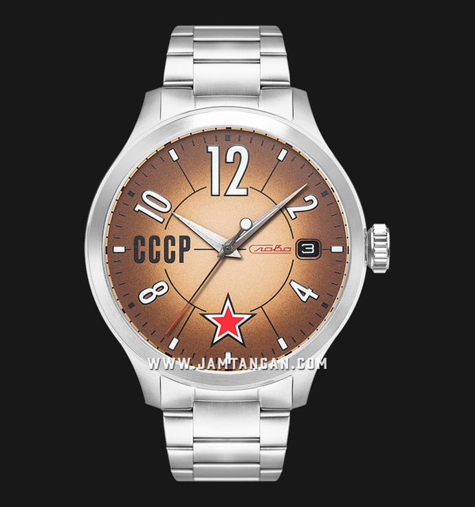 CCCP Lissitzky CP-7104-44 Automatic Men Brown Dial Stainless Steel Strap
