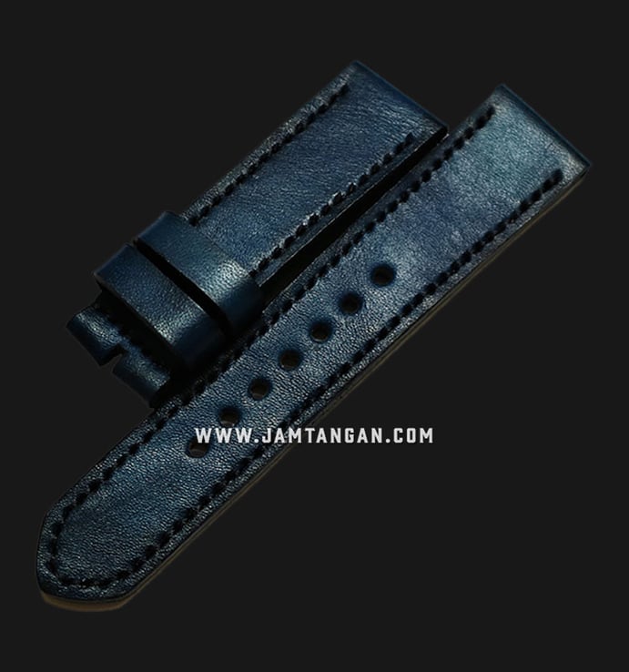 Strap Celdy 20mm LTBLUE-20 Blue Leather Strap with Brushed Steel Buckle