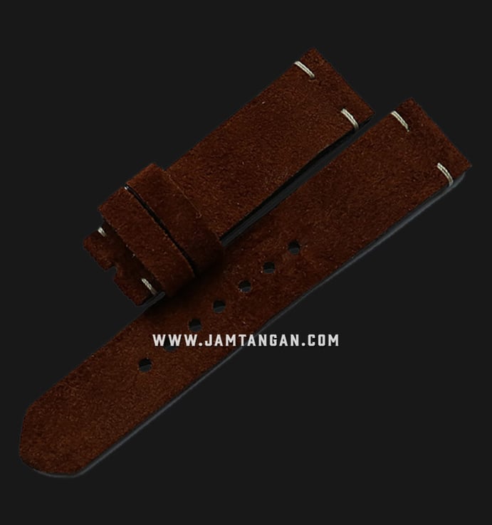 Strap Celdy 22mm LTSBROWN-22 Brown Leather Strap with Brushed Steel Buckle