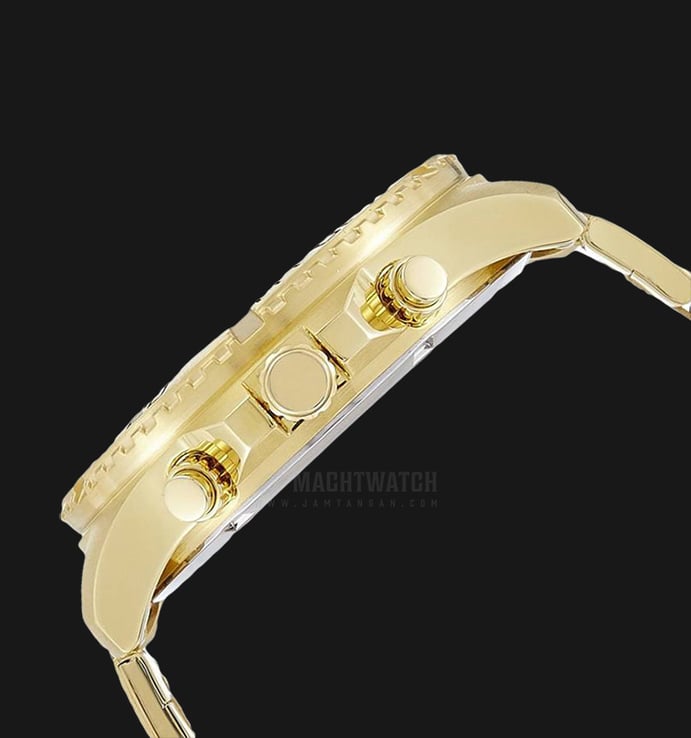 Citizen AN8122-51E Men Chronograph Black Dial Gold-tone Stainless Steel Watch