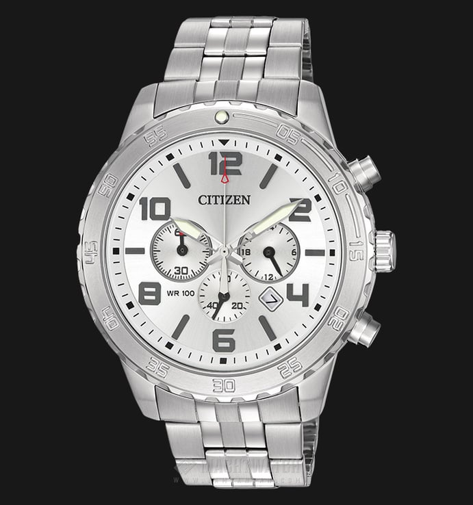 Citizen AN8130-53A Chronograph Silver Dial Stainless Steel