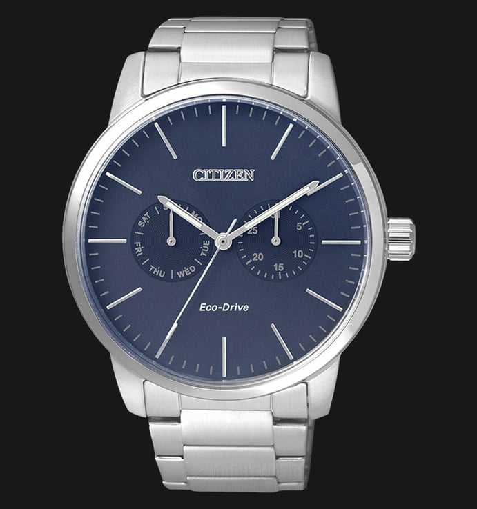 Citizen Eco Drive AO9040-52L Men Blue Dial Stainless Steel Strap