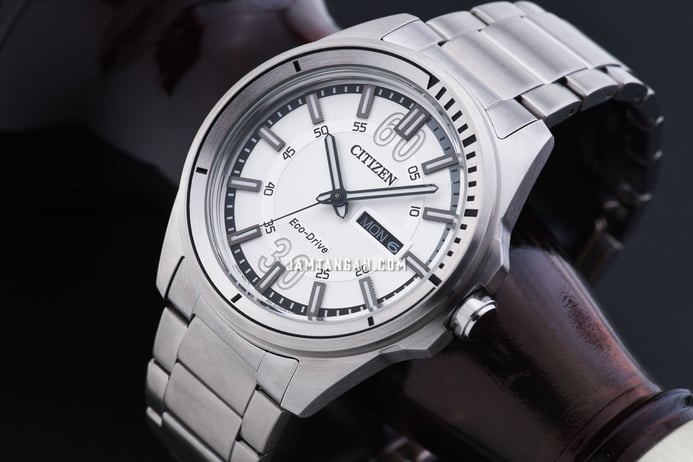 Citizen Eco-Drive AW0030-55A Men White Dial Stainless Steel Strap