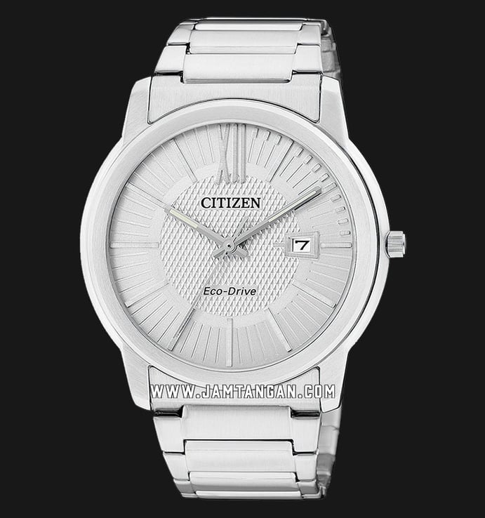 Citizen Eco-Drive AW1210-58A Men Silver Dial Stainless Steel Strap