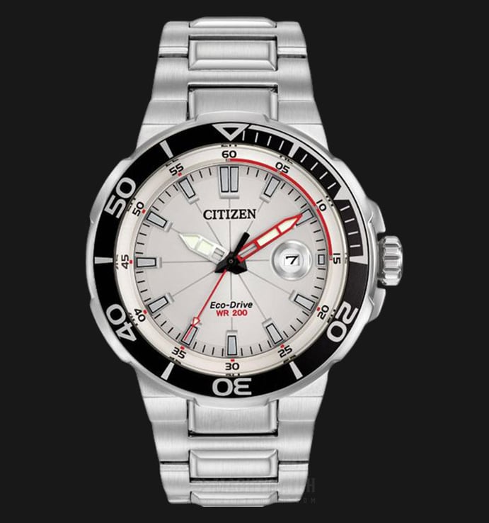 Citizen AW1420-63A Ecodrive Men White Dial Stainless Steel Strap