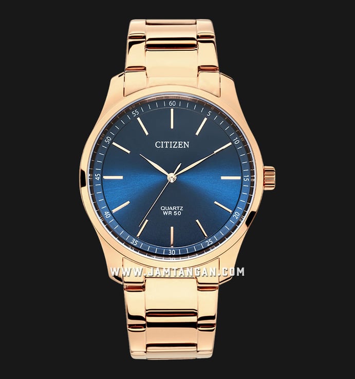 Citizen Classic BH5003-51L Blue Dial Rose Gold Stainless Steel Strap