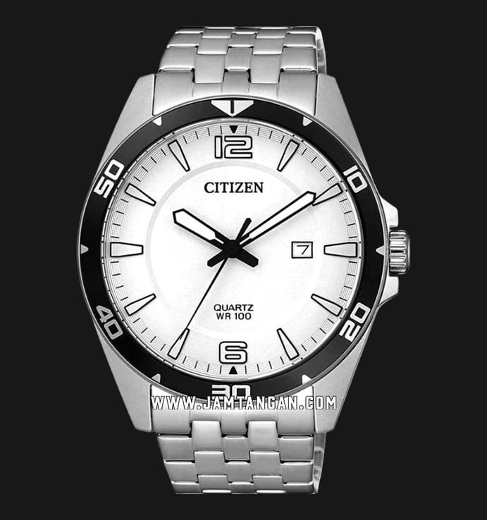 Citizen Classic BI5051-51A White Dial Stainless Steel Strap