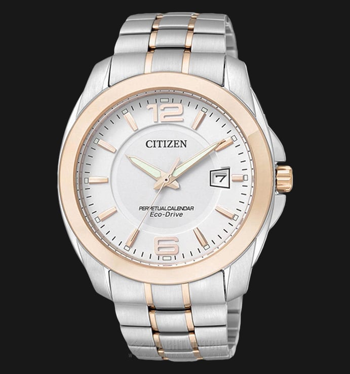 Citizen Eco-Drive BL1248-57A White Dial Dual Tone Stainless Steel Strap