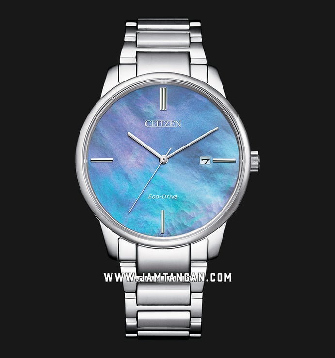 Citizen BM7520-88N Eco-Drive Men Blue Mother Of Pearl Dial Stainless Steel Strap
