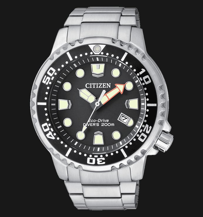 Citizen Promaster BN0150-61E Eco Drive Divers 200M Black Dial Stainless Steel Strap