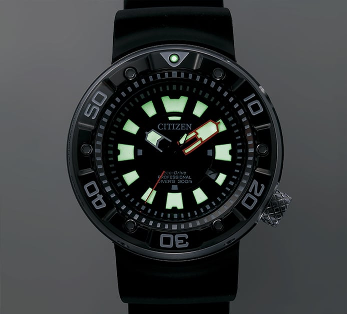 Citizen Promaster BN0176-08E Eco-Drive Divers Black Dial Black Rubber Strap