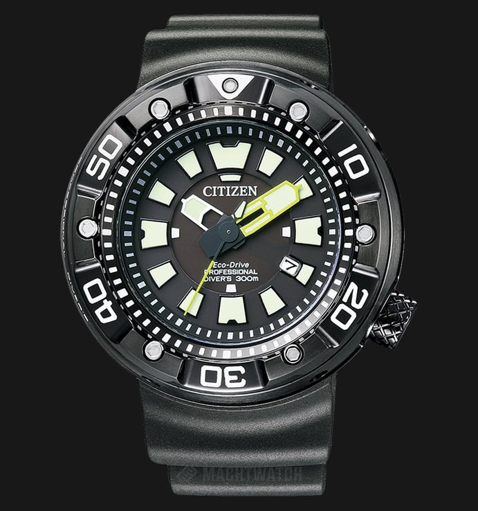 Citizen BN0177-05E Promaster Eco-Drive Professional Divers 300M DLC Coating Case
