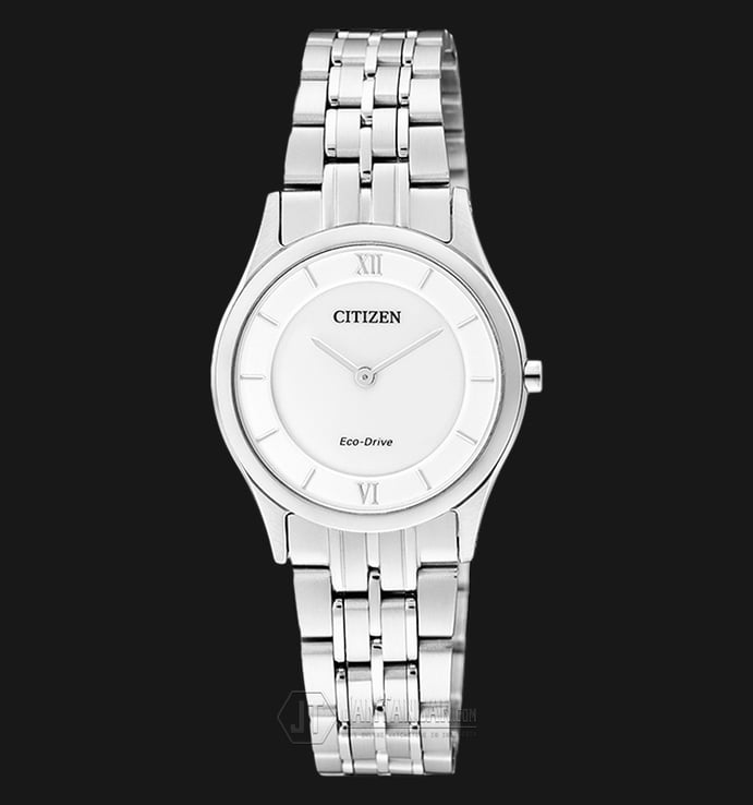 Citizen EG3220-58A Eco-Drive Stiletto White Dial Stainless Steel Bracelet Watch