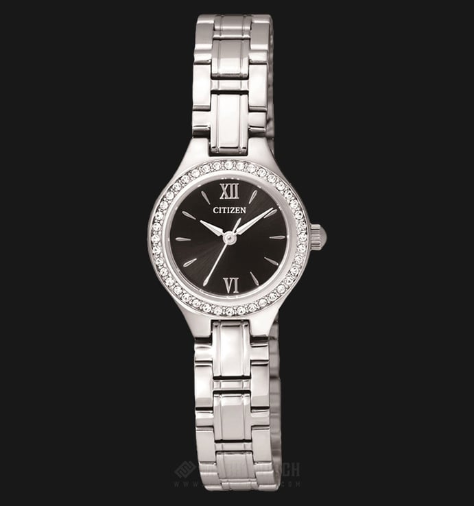 Citizen EJ6091-51E Women Quartz Black Dial Stainless Steel Watch