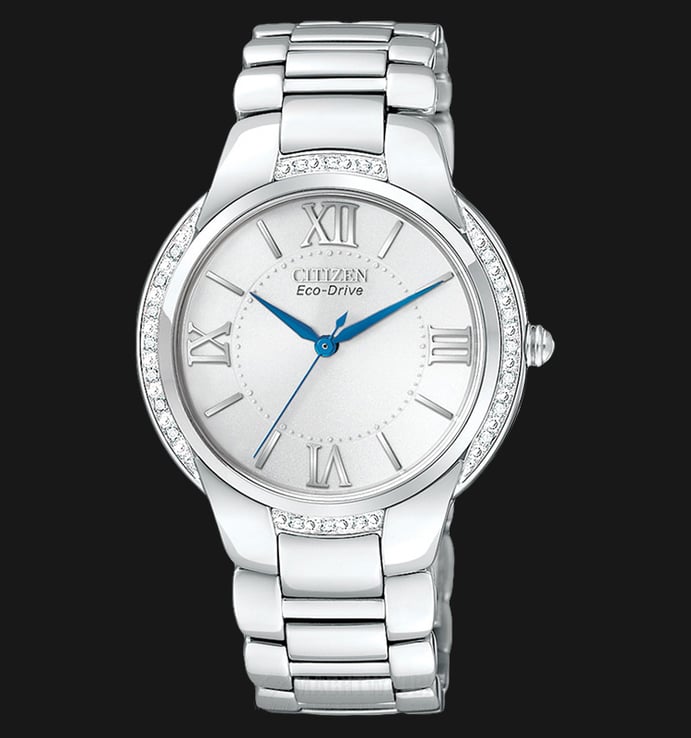 Citizen Eco-Drive EM0090-57A Women Silver Dial Stainless Steel