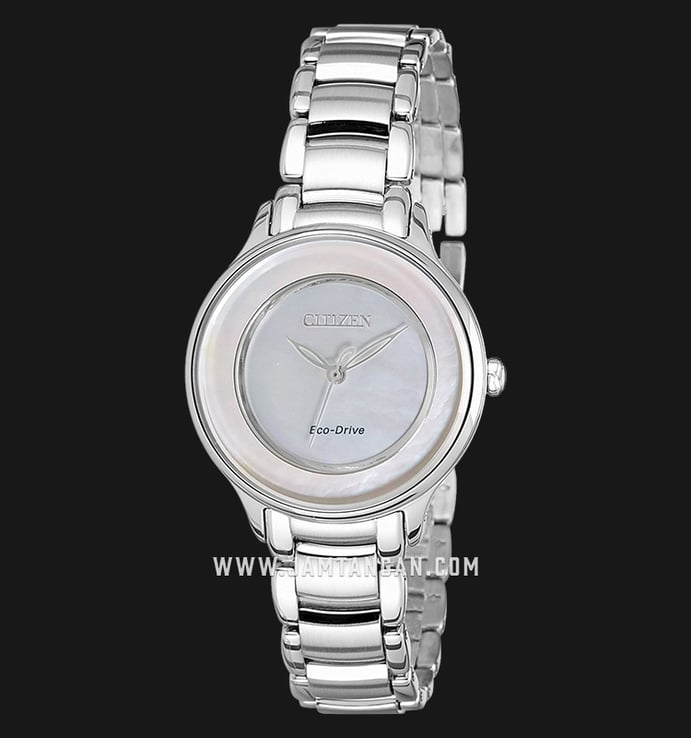 Citizen L EM0380-57D Eco-Drive Mother of Pearl Dial Stainless Steel Strap