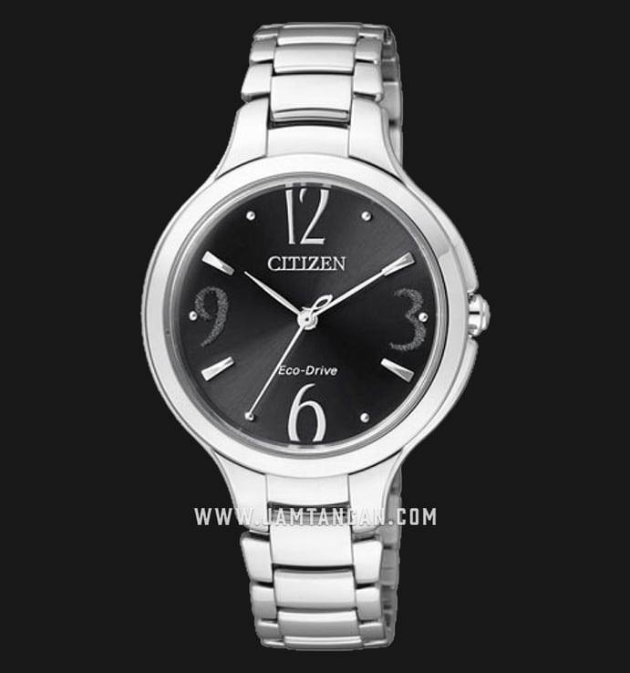 Citizen L EP5990-50E Eco-Drive Black Dial Stainless Steel Strap
