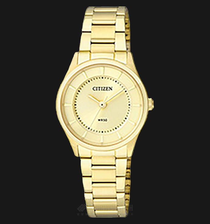Citizen ER0209-54P Ladies Champagne Dial Gold Stainless Steel