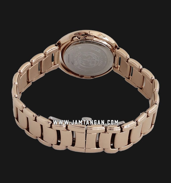Citizen L EX1122-58D Eco-Drive Mother of Pearl Dial Rose Gold Stainless Steel Strap