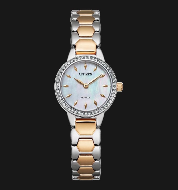 Citizen Classic EZ7016-50D Mother of Pearl Dial Dual Tone Stainless Steel Strap