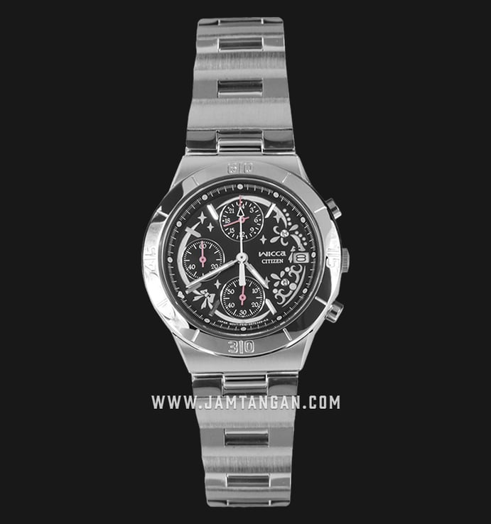 Citizen Wicca FA1006-68E Chronograph Black Dial Stainless Steel Strap