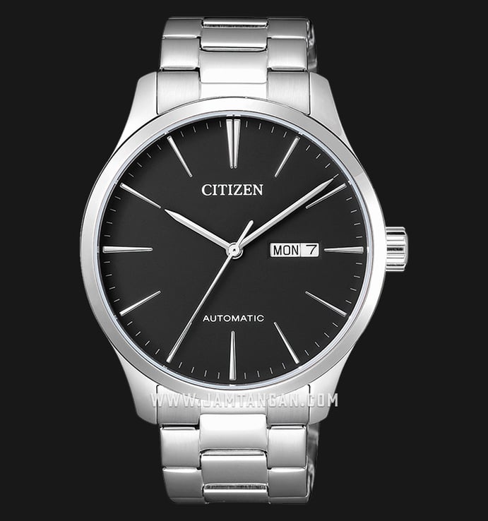Citizen Mechanical NH8350-83E Automatic Black Dial Stainless Steel Strap