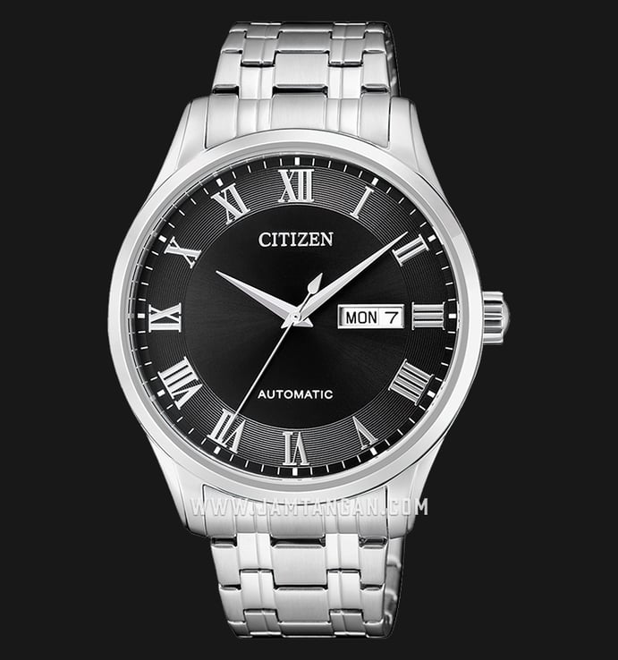 Citizen Mechanical NH8360-80E Automatic Black Dial Stainless Steel Strap