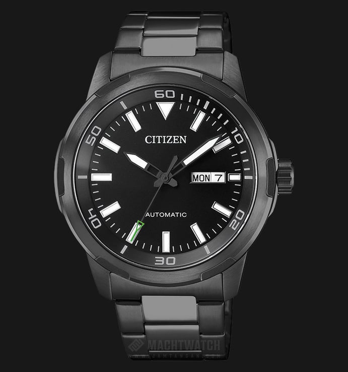 Citizen NH8375-82E Automatic Men Elegant Black Dial Black IP Stainless Steel