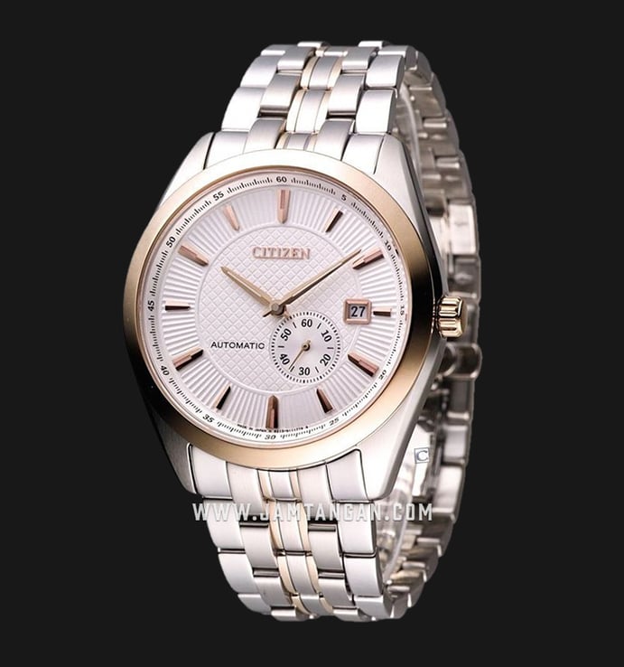 Citizen NJ0034-57A Automatic White Dial Dual Tone Stainless Steel Strap