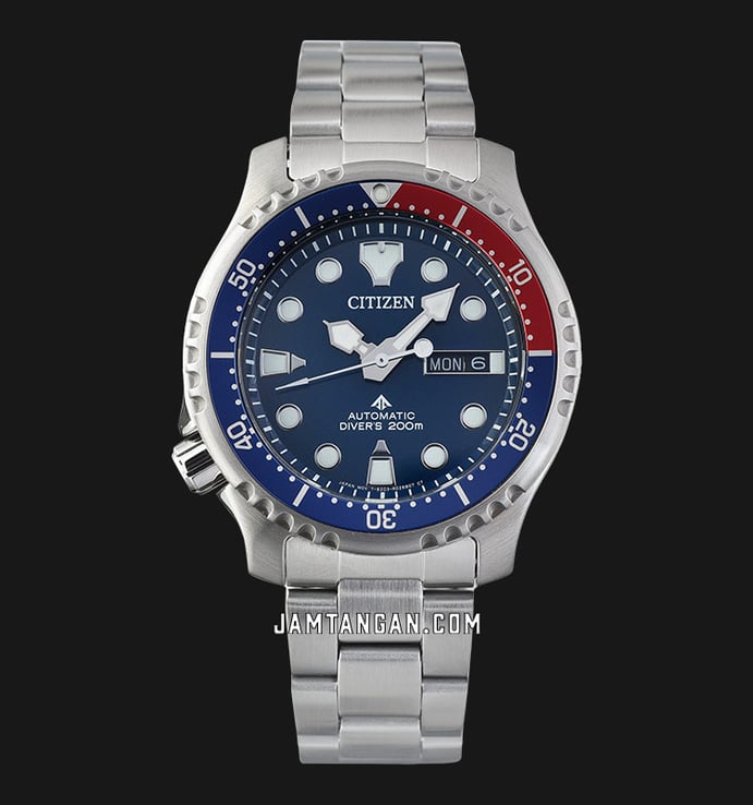 Citizen Promaster NY0086-83L Marine Fugu Automatic Divers 200M Blue Dial Stainless Steel Strap