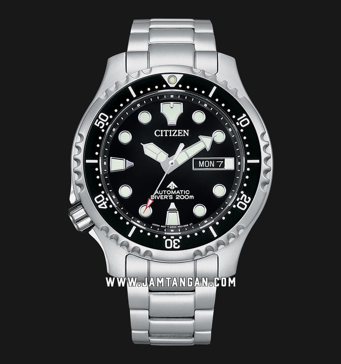 Citizen Promaster NY0140-80E Fugu Automatic Black Dial Stainless Steel Strap