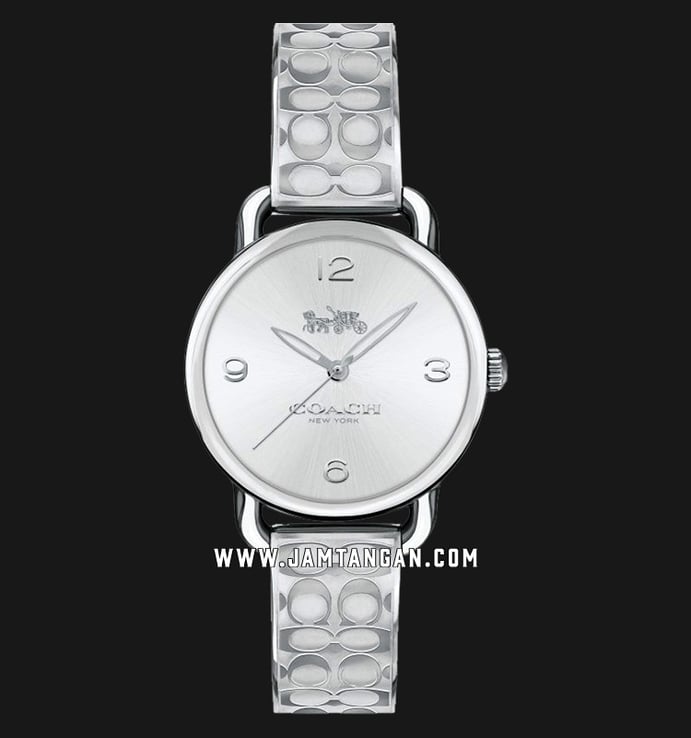 Coach Delancey 14502891 Ladies Silver Dial Stainless Steel Strap